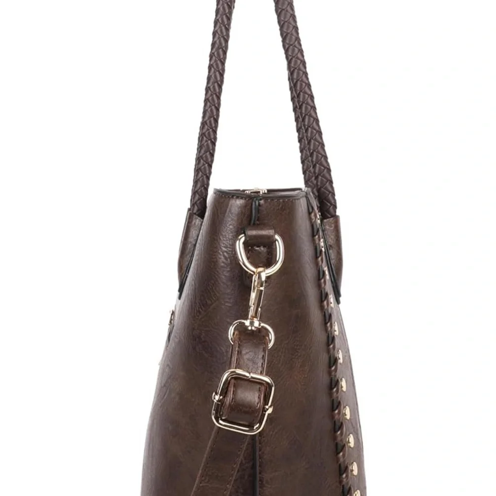 Montana West 3pcs Handbag Set Leopard Print Tote Bag for Women - Picture 5 of 6